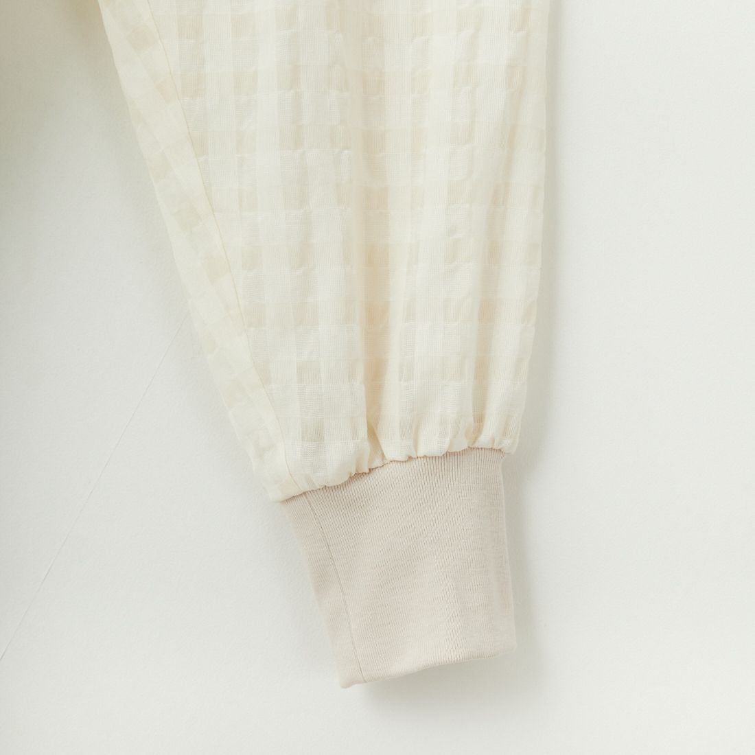 STELLA CIFFON [ステラシフォン] シアーサッカーチェックブラウス [ST1-25407] 02 O.WHITE