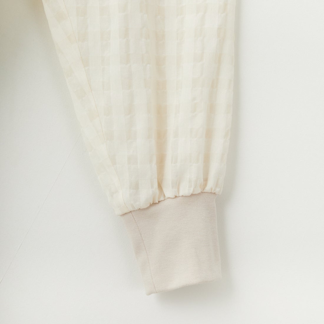 STELLA CIFFON [ステラシフォン] シアーサッカーチェックブラウス [ST1-25407] 02 O.WHITE