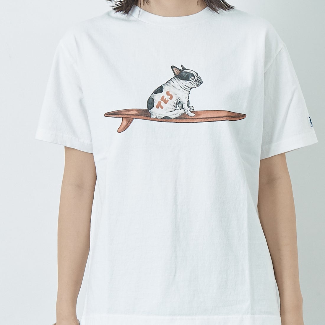 The Endless Summer [エンドレスサマー] 4BUHI ナップタイムTシャツ [FH-25574323] 07 WHITE &&モデル身長：167cm 着用サイズ：S&&