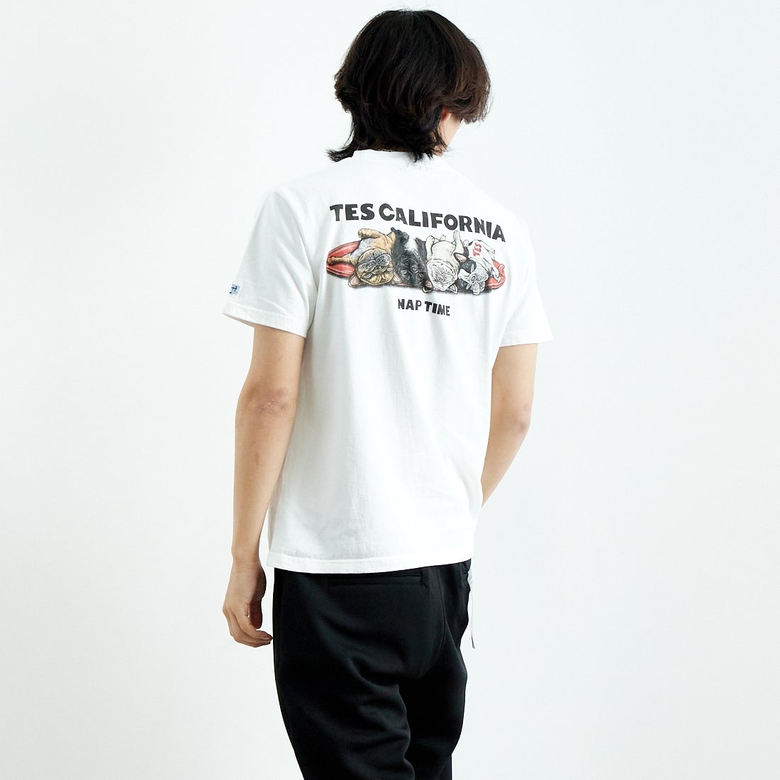The Endless Summer [エンドレスサマー] 4BUHI ナップタイムTシャツ [FH-25574323] 07 WHITE &&モデル身長：179cm 着用サイズ：M&&