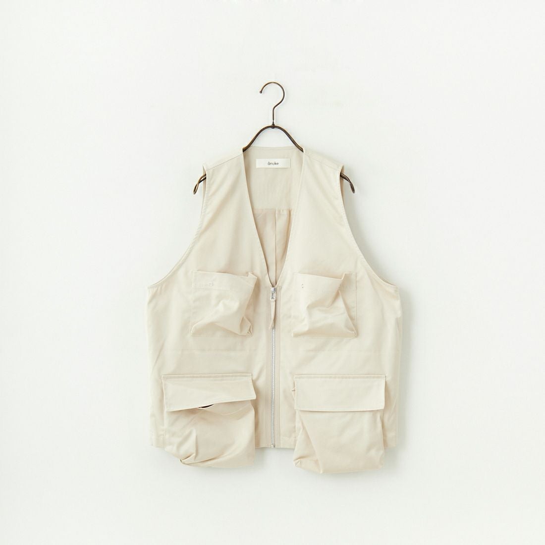 anuke [アンヌーク] サテンポケットベスト [62510106] CRM