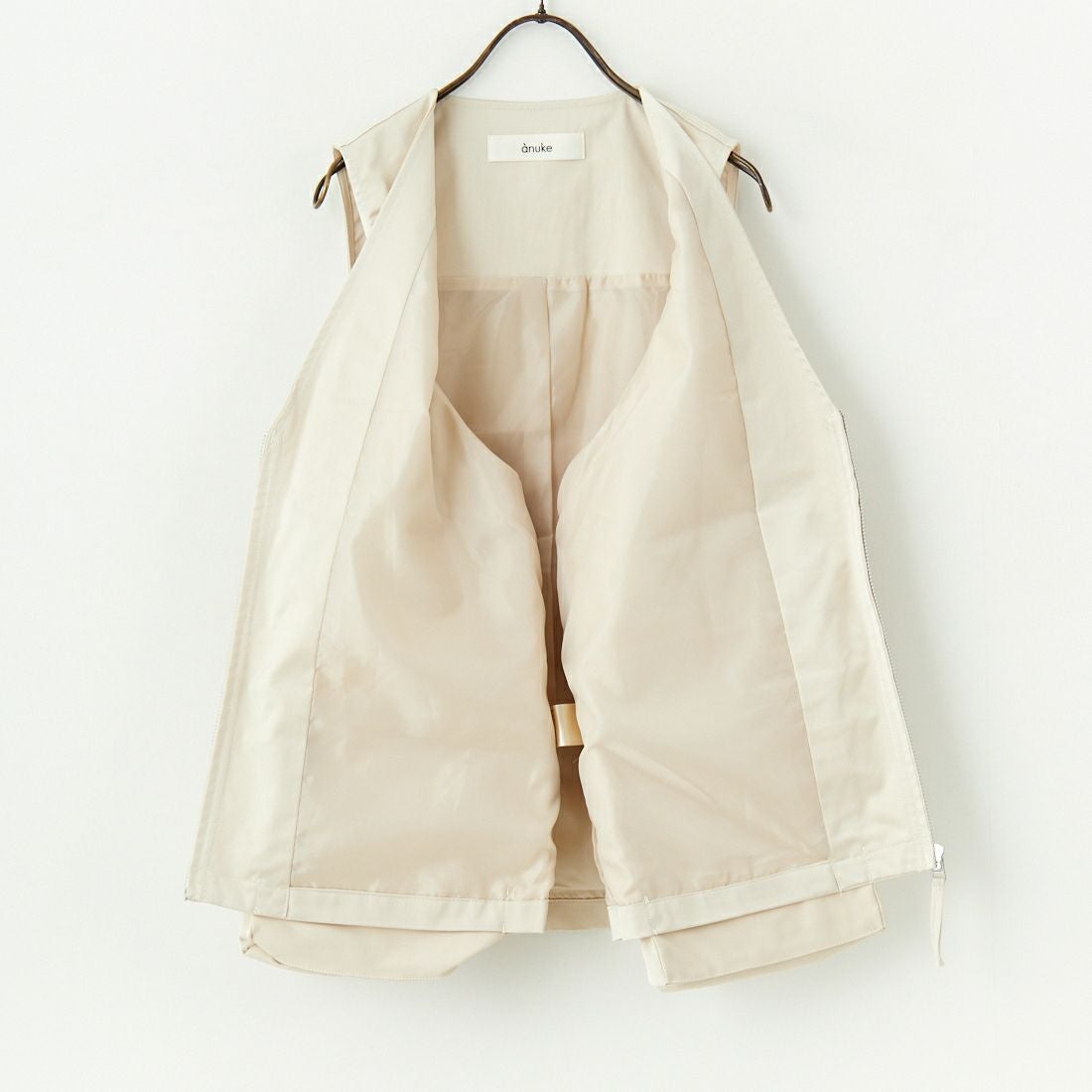 anuke [アンヌーク] サテンポケットベスト [62510106] CRM
