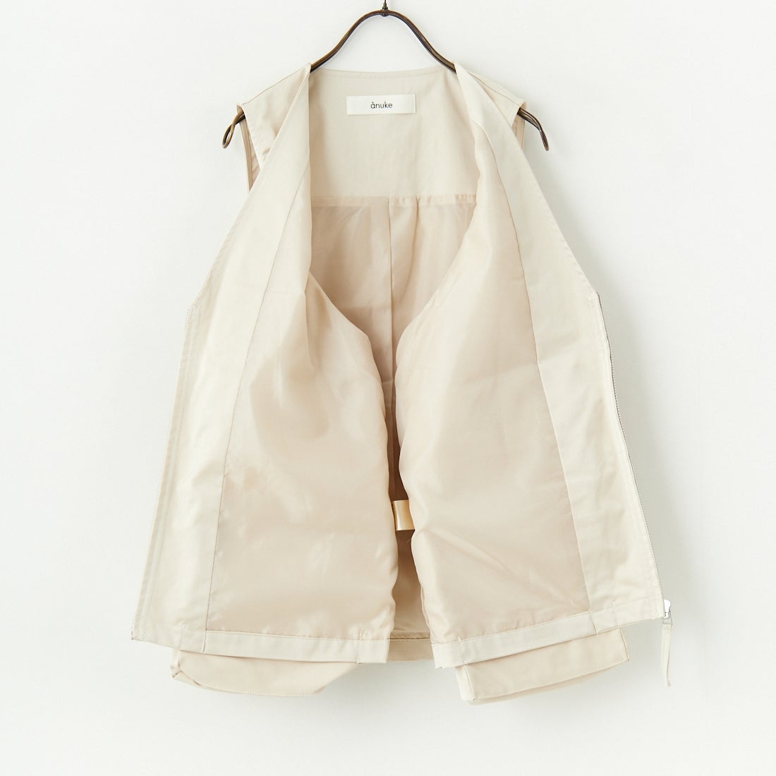 anuke [アンヌーク] サテンポケットベスト [62510106] CRM