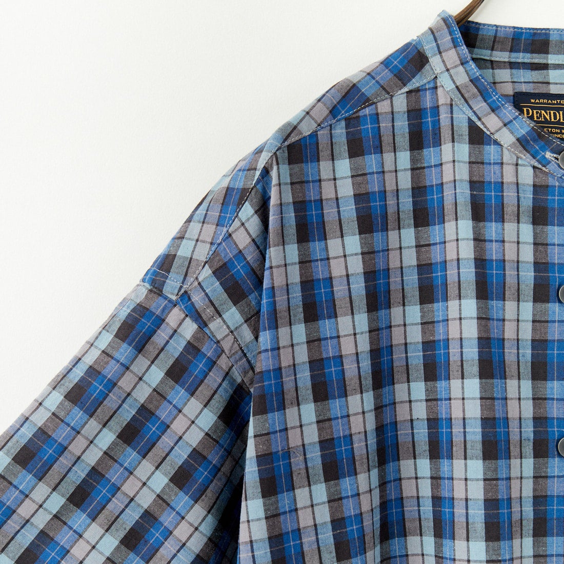 PENDLETON [ペンドルトン] バンドカラーシャツ [5275-0100] 61 BLUE/GY