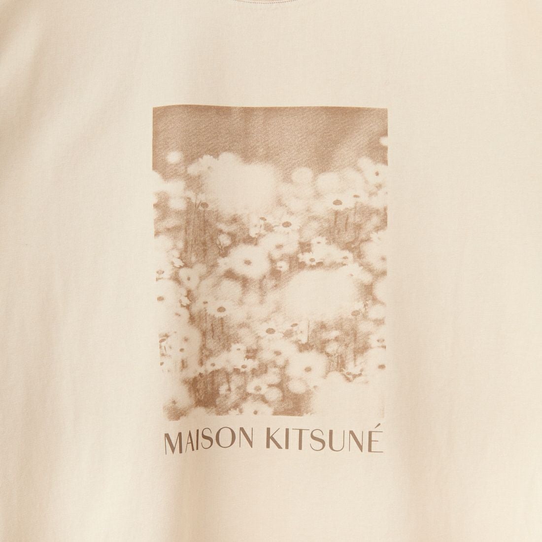 MAISON KITSUNE [メゾン キツネ] デイジーフィールド オーバーサイズTシャツ [OM00114KJ7016]  P213 SMOKE