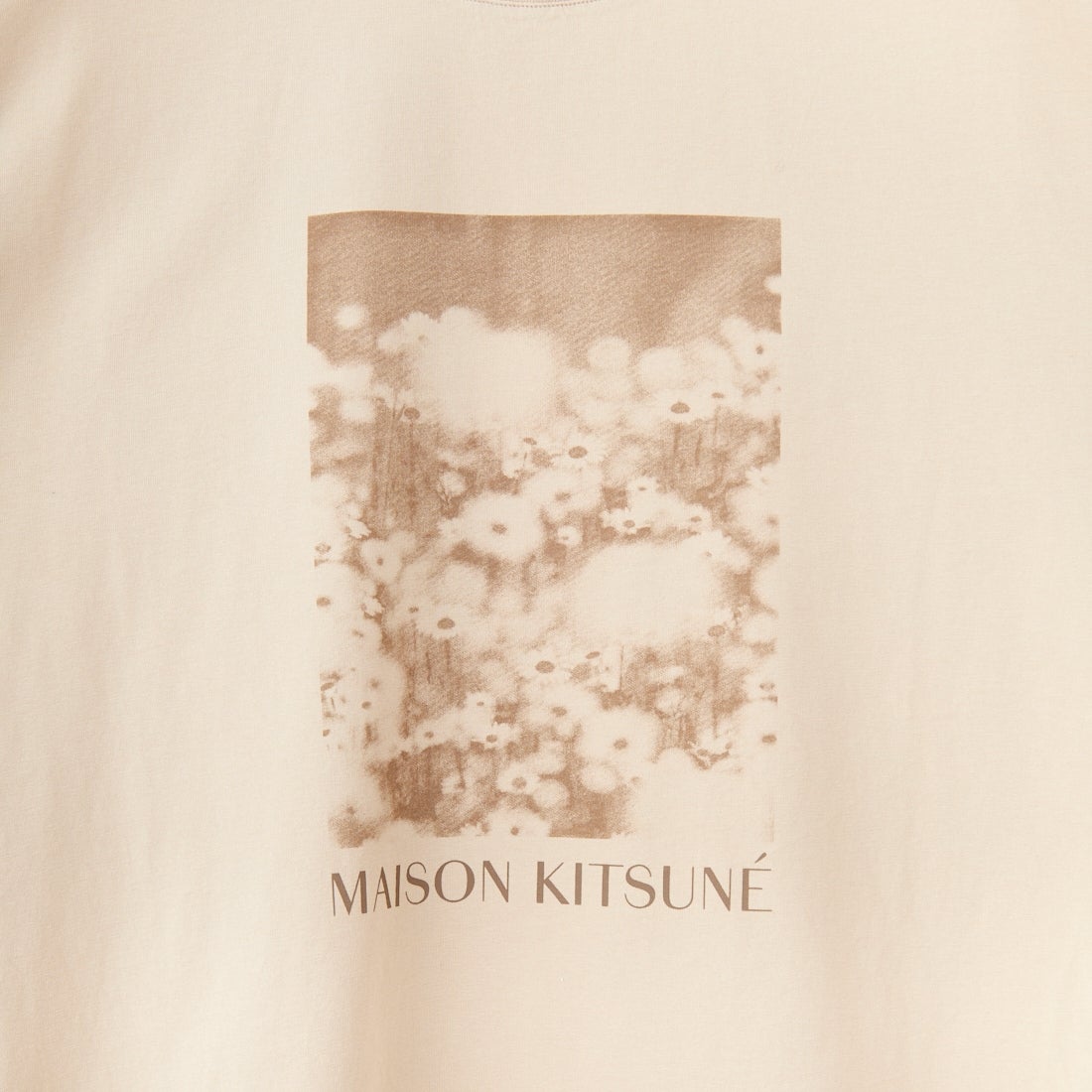 MAISON KITSUNE [メゾン キツネ] デイジーフィールド オーバーサイズTシャツ [OM00114KJ7016]  P213 SMOKE