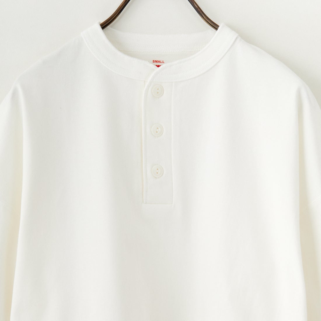 Health knit [ヘルスニット] 別注 ビッグシルエット ヘンリーネックTシャツ [HR25S-M121-JF] WHITE