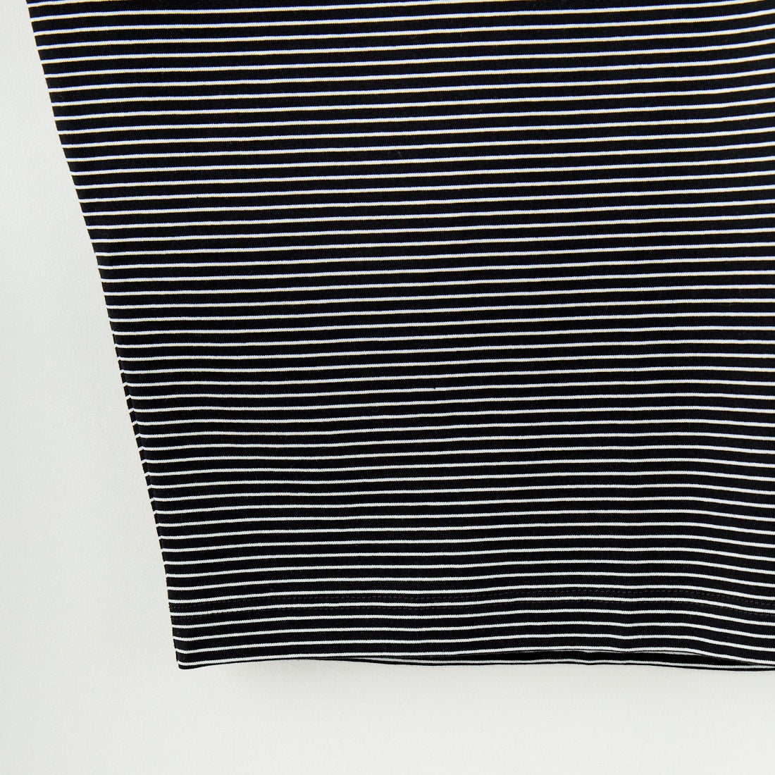 HANDVAERK [ハンドバーク] 60/2 ショートスリーブテーパードビッグTシャツ [6525] BLACK/WHIT