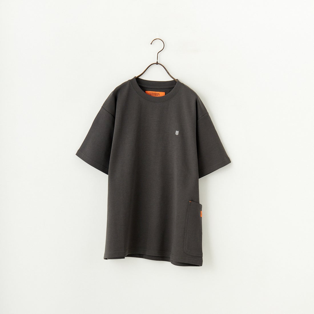 UNIVERSAL OVERALL [ユニバーサルオーバーオール] 別注 ポンチカバーオールTシャツ [U2511279IN-JF] CHARCOAL