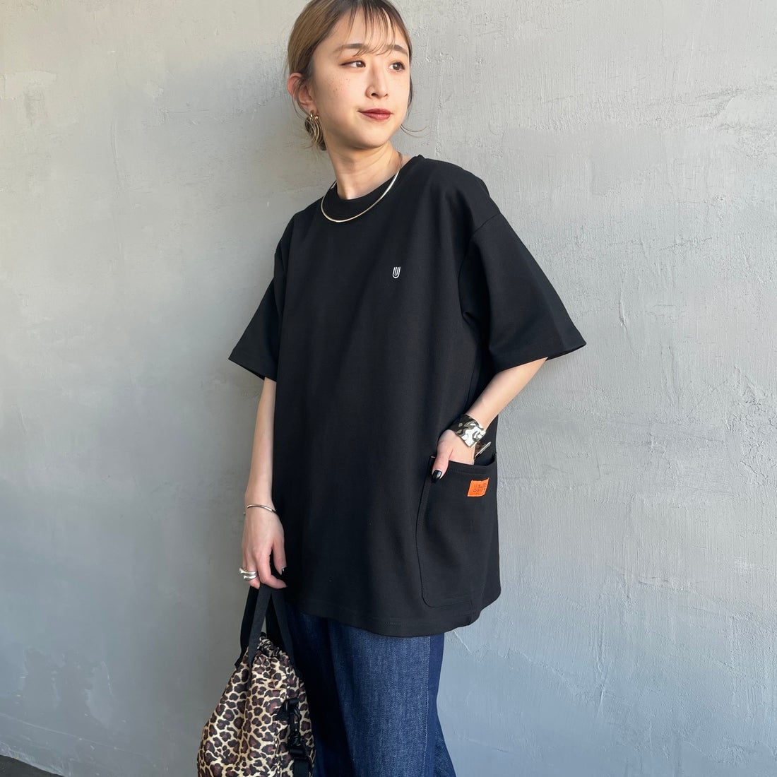 BLACK&&モデル身長：150cm 着用サイズ：S&&