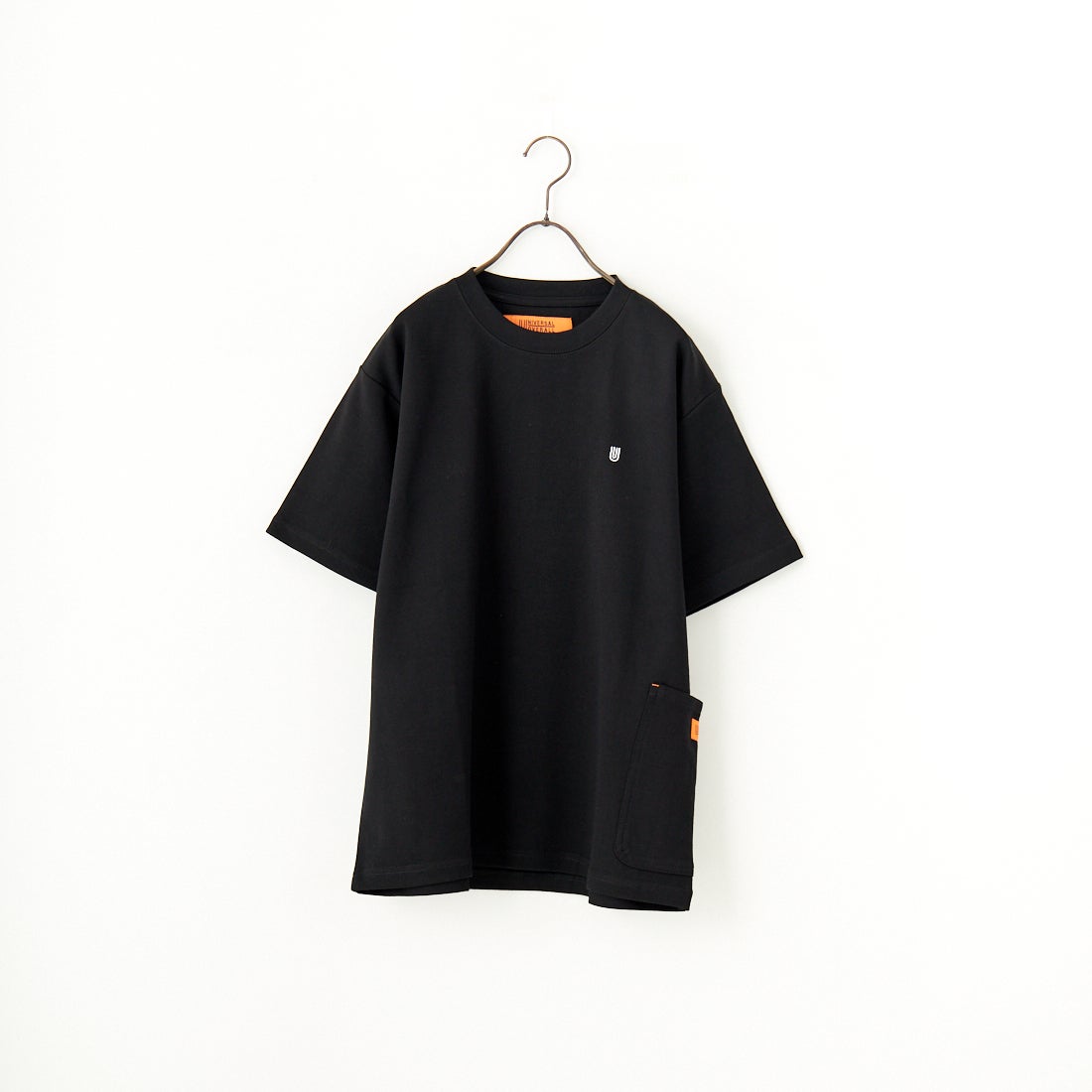 UNIVERSAL OVERALL [ユニバーサルオーバーオール] 別注 ポンチカバーオールTシャツ [U2511279IN-JF] BLACK