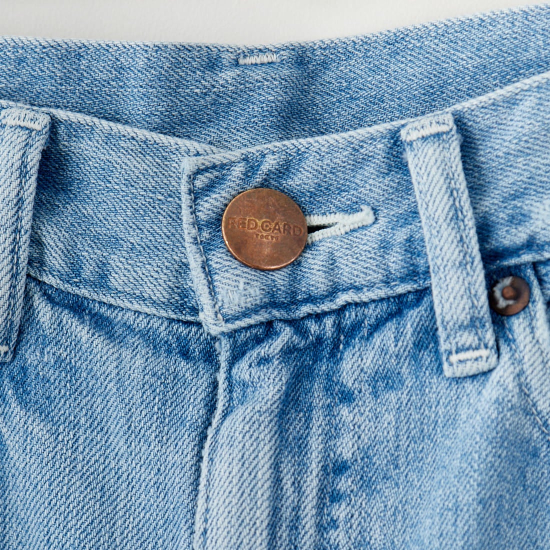RED CARD TOKYO [レッドカード トーキョー] スローガン ルーズストレートデニム [98W10701K-AIR LIGHALT]