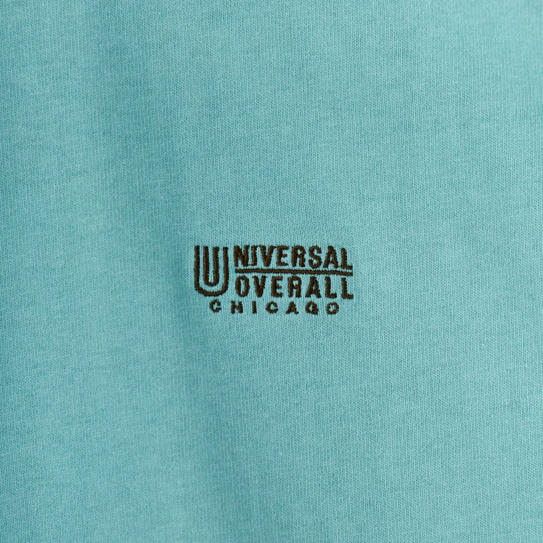 UNIVERSAL OVERALL [ユニバーサルオーバーオール] 別注 ドローコード付き ワイドシルエットTシャツ [U2513282IN-JF] SAX/KHK