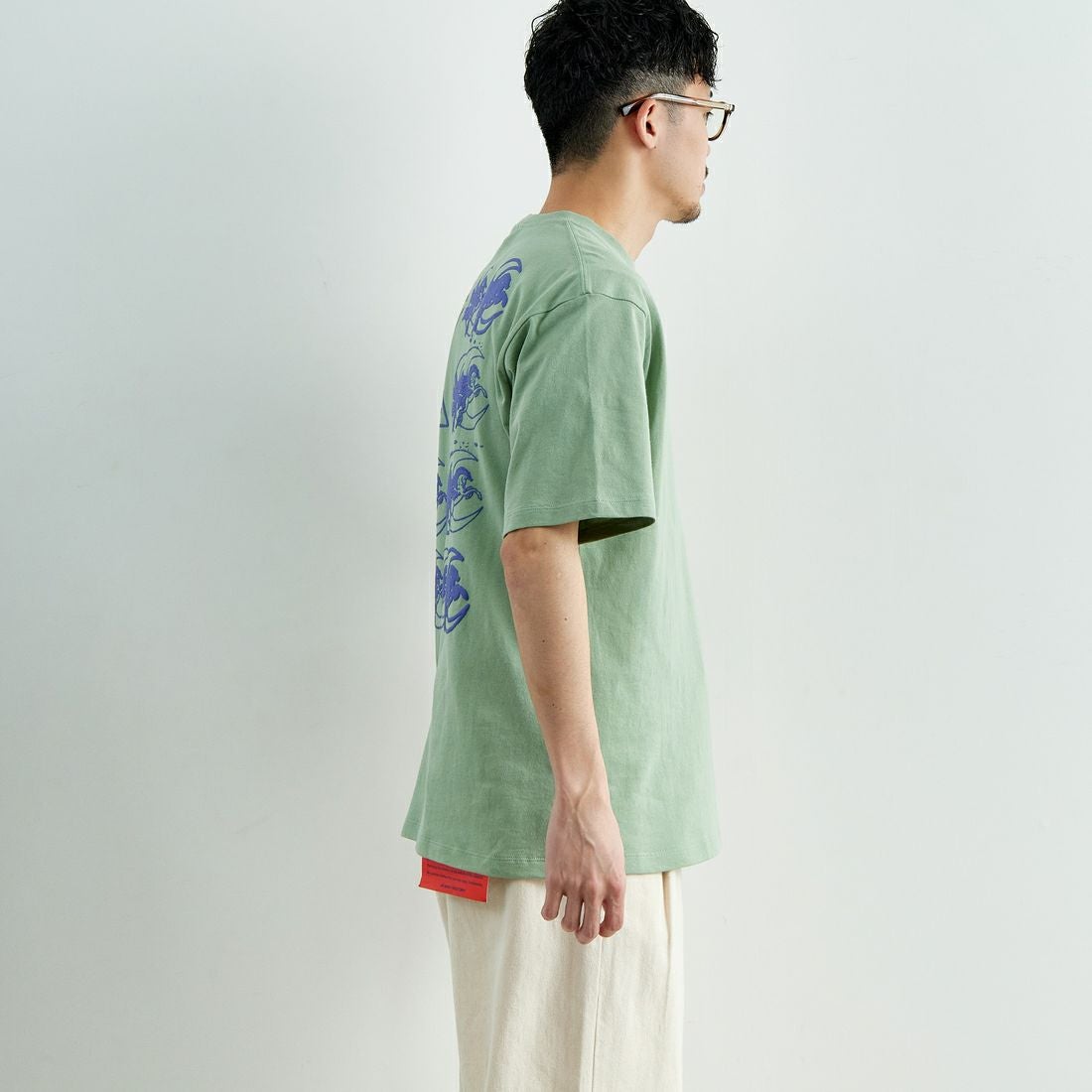 HUF [ハフ] ペガサス ショートスリーブTシャツ [TS02399] BASIL &&モデル身長：168cm 着用サイズ：M&&