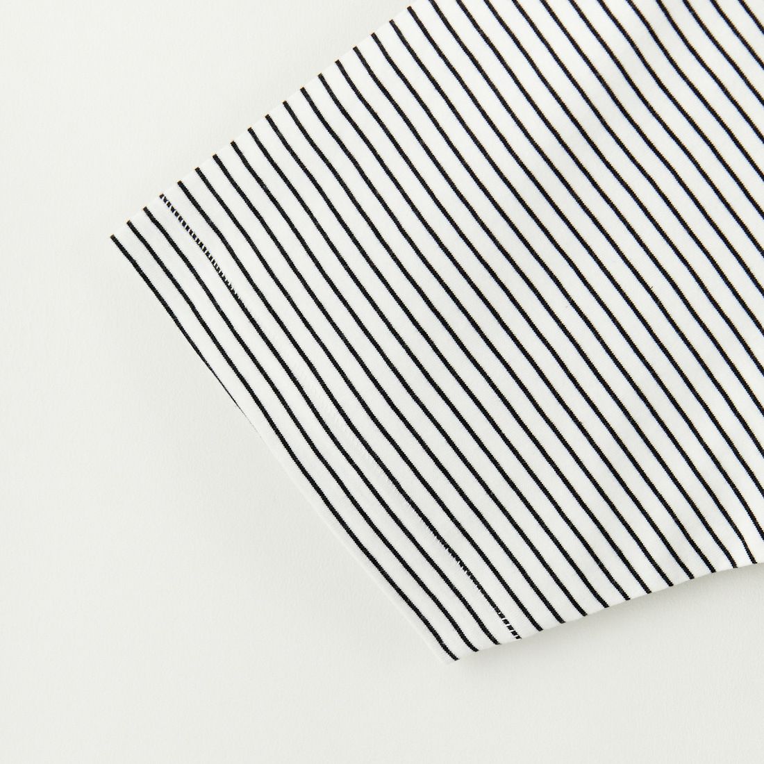 Health knit [ヘルスニット] ヘンリーネック ボーダーTシャツ [HR25S-M107] WHITE