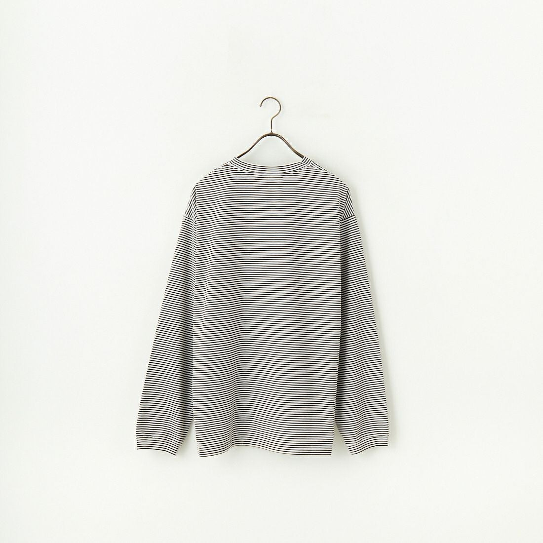 STILL BY HAND [スティルバイハンド] ストライプロングスリーブTシャツ [CS02251] WHT/OLV