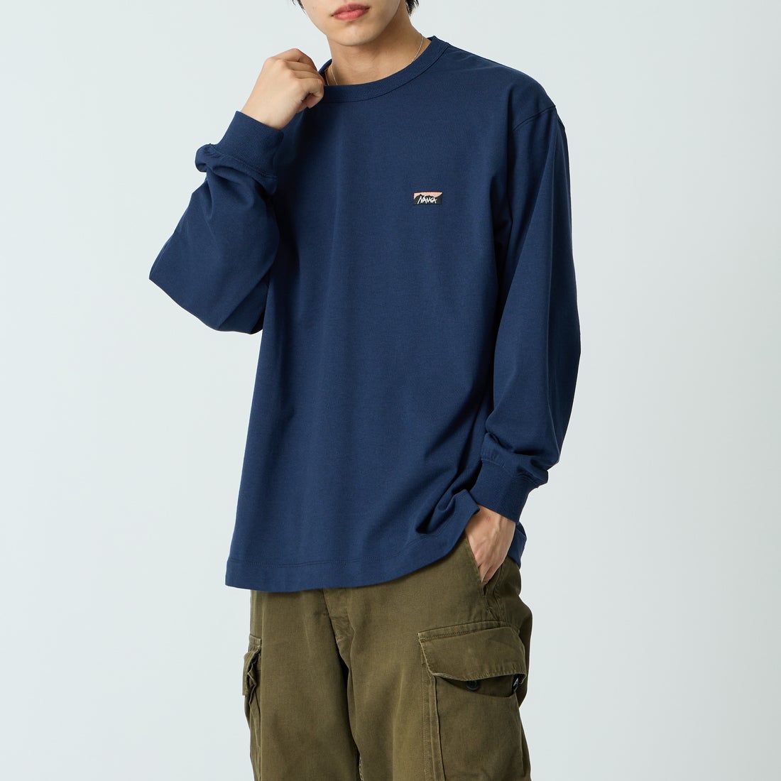 D.NVY&&モデル身長：179cm 着用サイズ：L&&