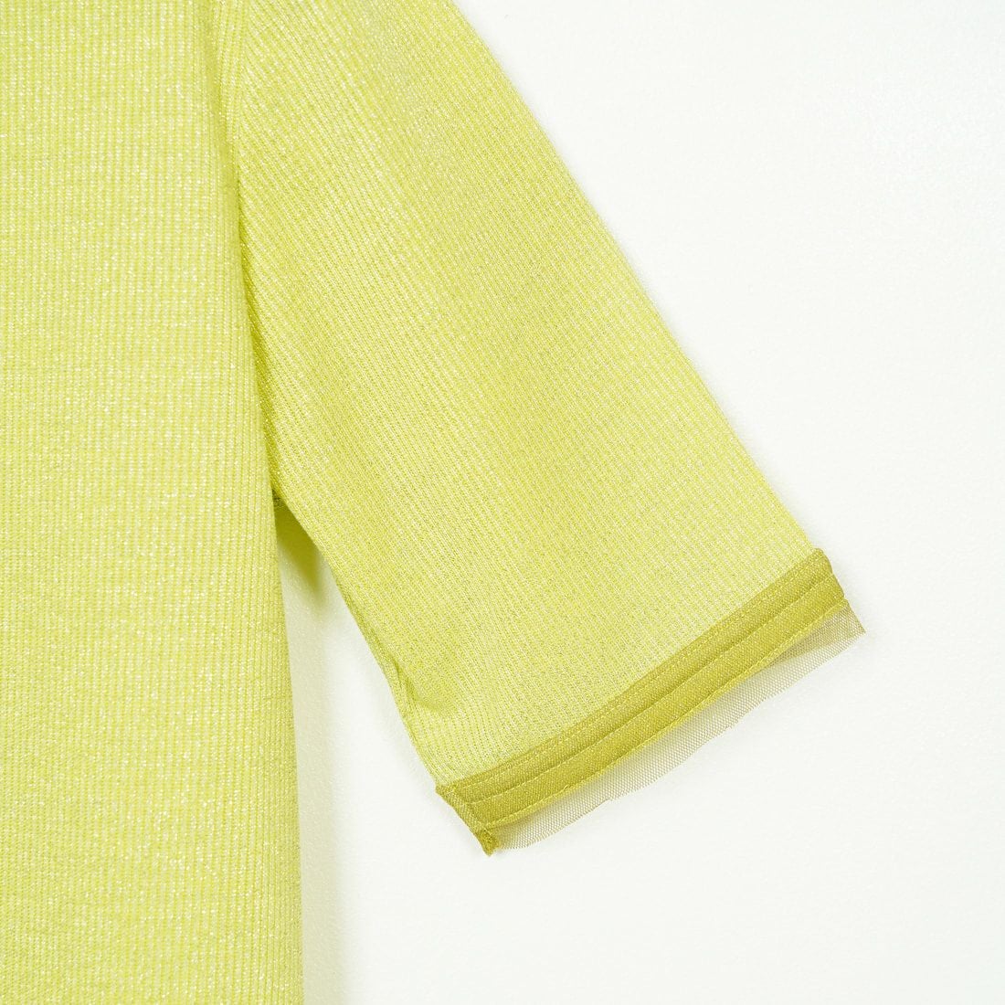 Jf Ready Made [ジェイエフレディメイド] ラメリブショートスリーブTシャツ [8920773-01] 56 ﾗｲﾑ