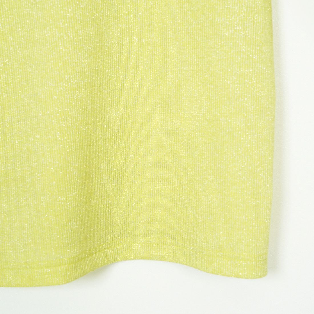 Jf Ready Made [ジェイエフレディメイド] ラメリブショートスリーブTシャツ [8920773-01] 56 ﾗｲﾑ