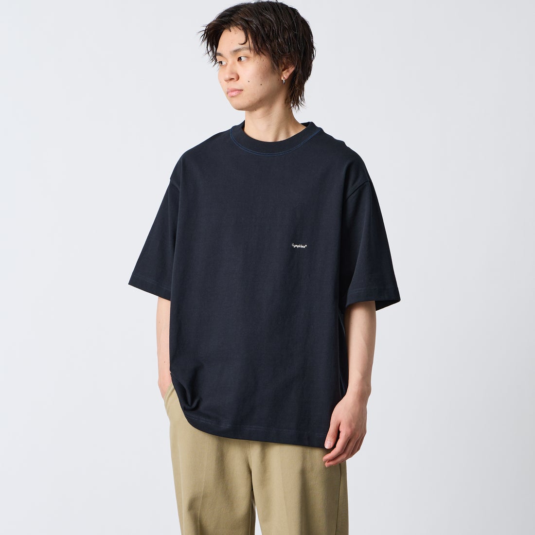 DK.NAVY&&モデル身長：177cm 着用サイズ：L&&