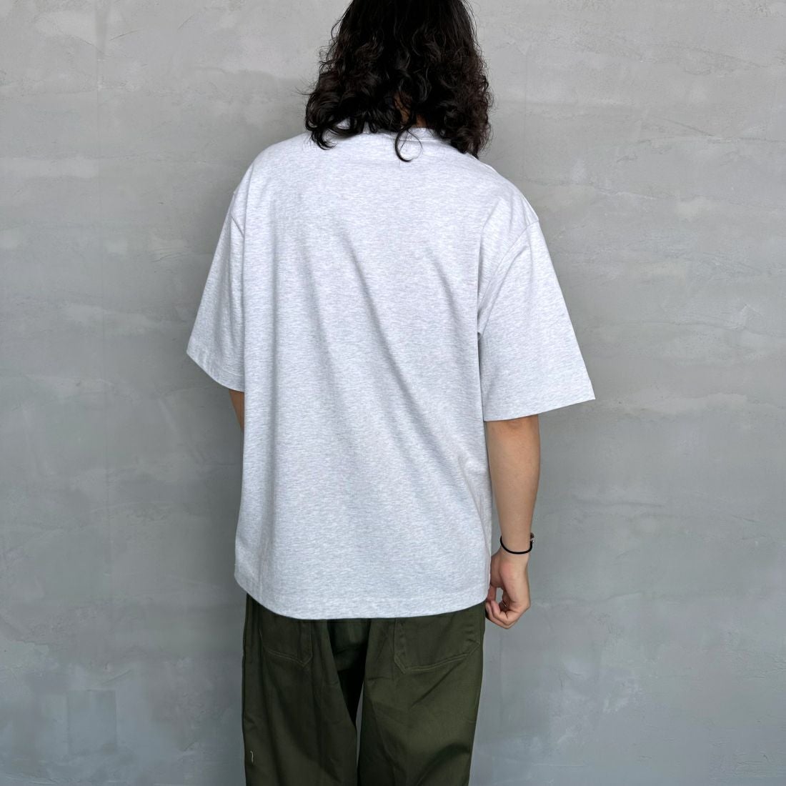 Gymphlex [ジムフレックス] ヘビーウェイトジャージー ショートスリーブTシャツ [J-9271HWJ] H.LT.GREY &&モデル身長：173cm 着用サイズ：M&&