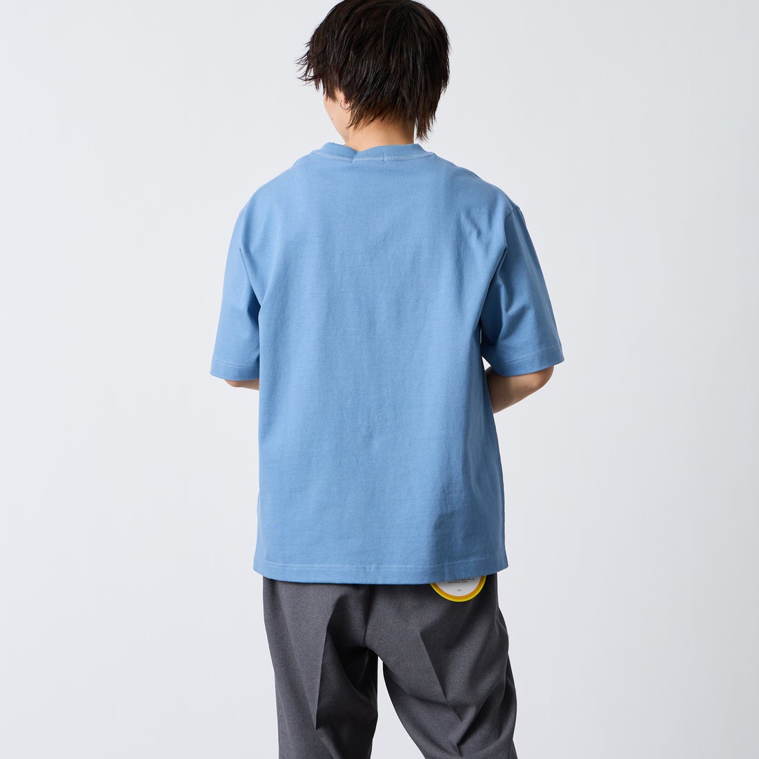Gymphlex [ジムフレックス] ヘビーウェイトジャージー ショートスリーブTシャツ [J-9271HWJ] DK.SAX &&モデル身長：177cm 着用サイズ：M&&