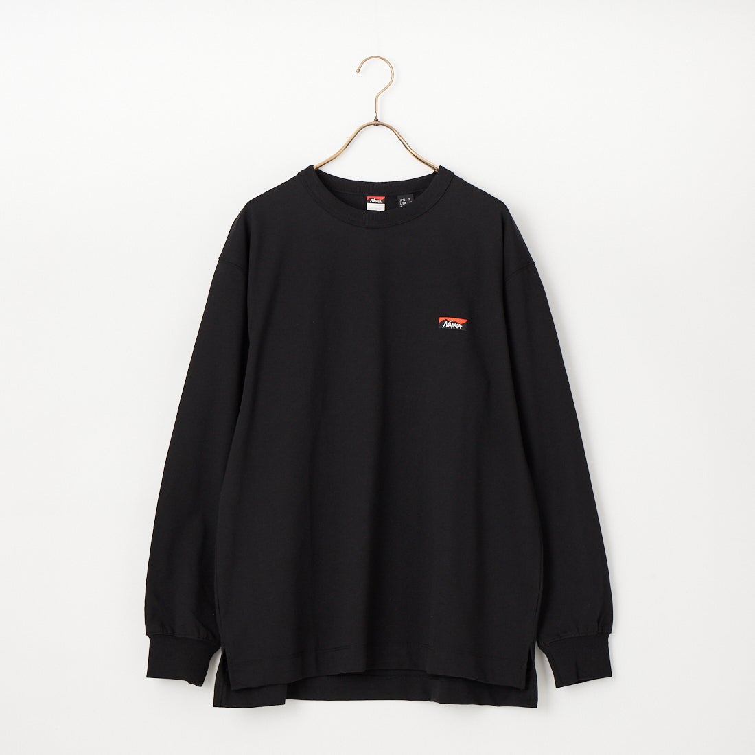 NANGA [ナンガ] エコハイブリッド ボックスロゴ刺繍Tシャツ [NW2411-1G803] BLK