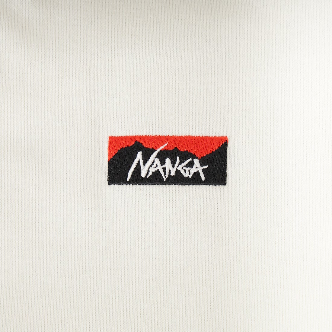 NANGA [ナンガ] エコハイブリッド ボックスロゴ刺繍Tシャツ [NW2411-1G803] WHT