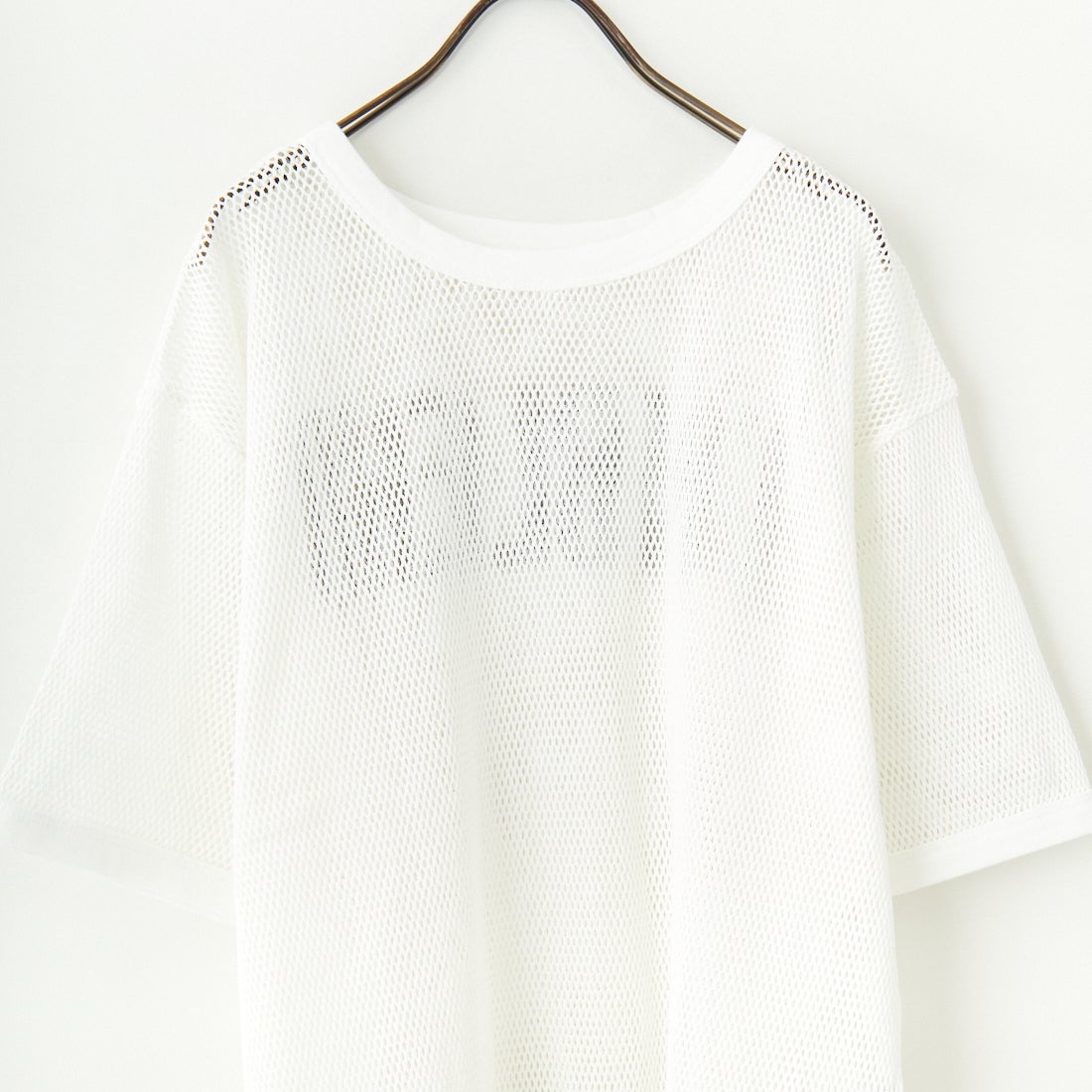 +81 BRANCA [ハチイチブランカ] 2WAYメッシュリンガーTシャツ [81B-25SS-CS30] WHITE