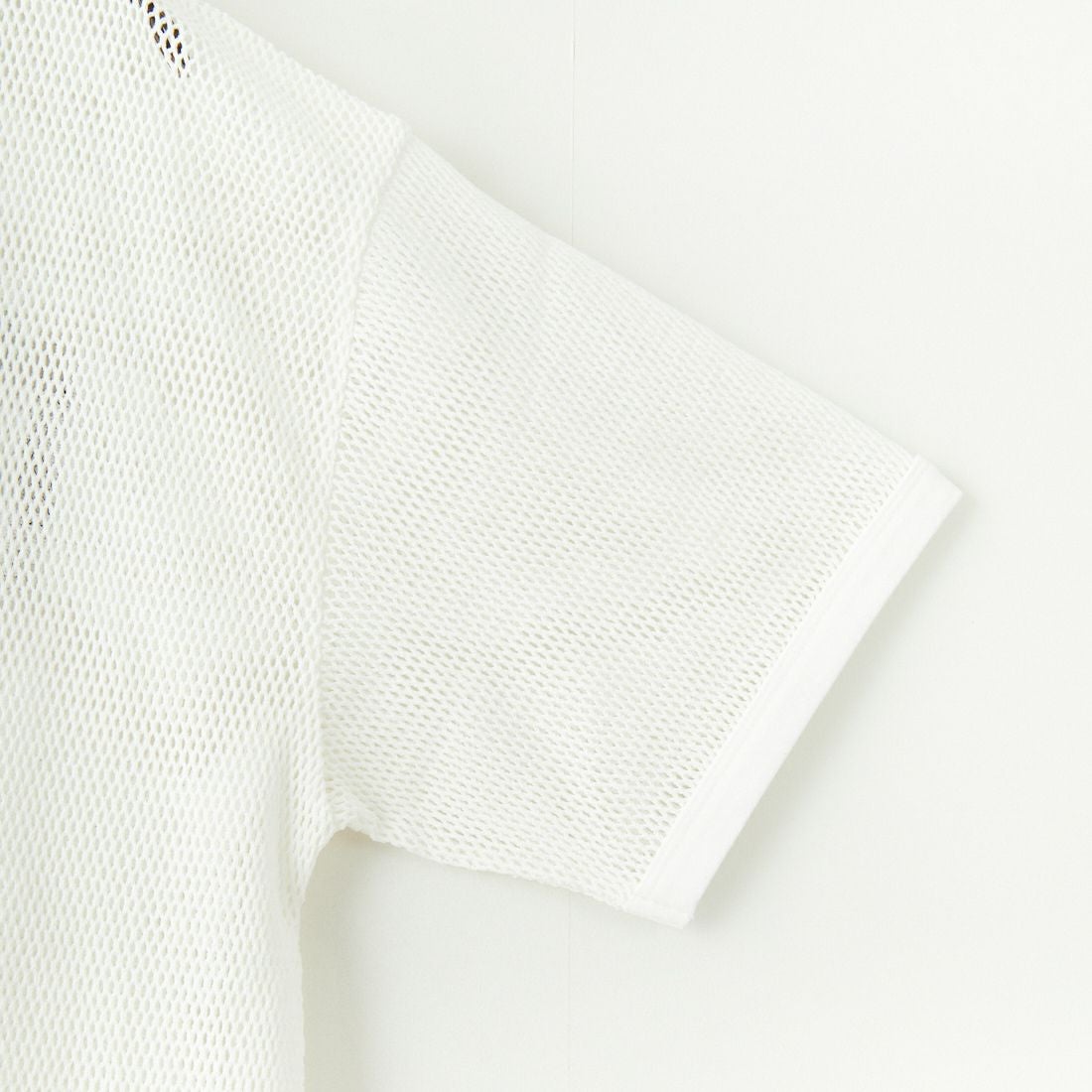 +81 BRANCA [ハチイチブランカ] 2WAYメッシュリンガーTシャツ [81B-25SS-CS30] WHITE