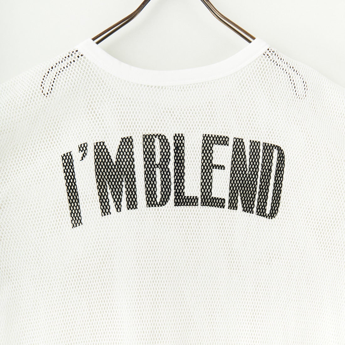 +81 BRANCA [ハチイチブランカ] 2WAYメッシュリンガーTシャツ [81B-25SS-CS30] WHITE