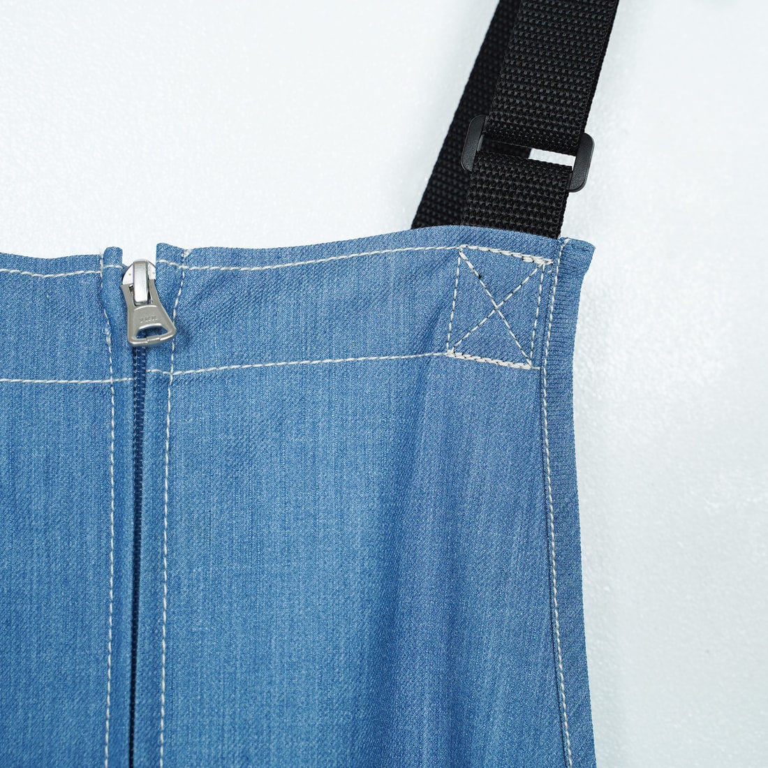 THOUSAND MILE [サウザンド マイル] フロントジップ サロペットワンピース [TM251TD00342] LT.BLUE