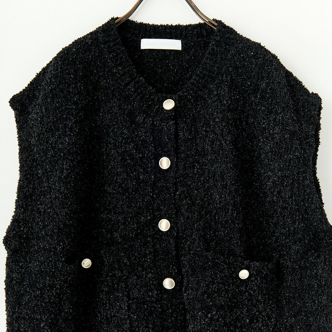 Jeans Factory Clothes [ジーンズファクトリークローズ] 7Gファンシーギマベスト [11254803] ﾌﾞﾗｯｸ