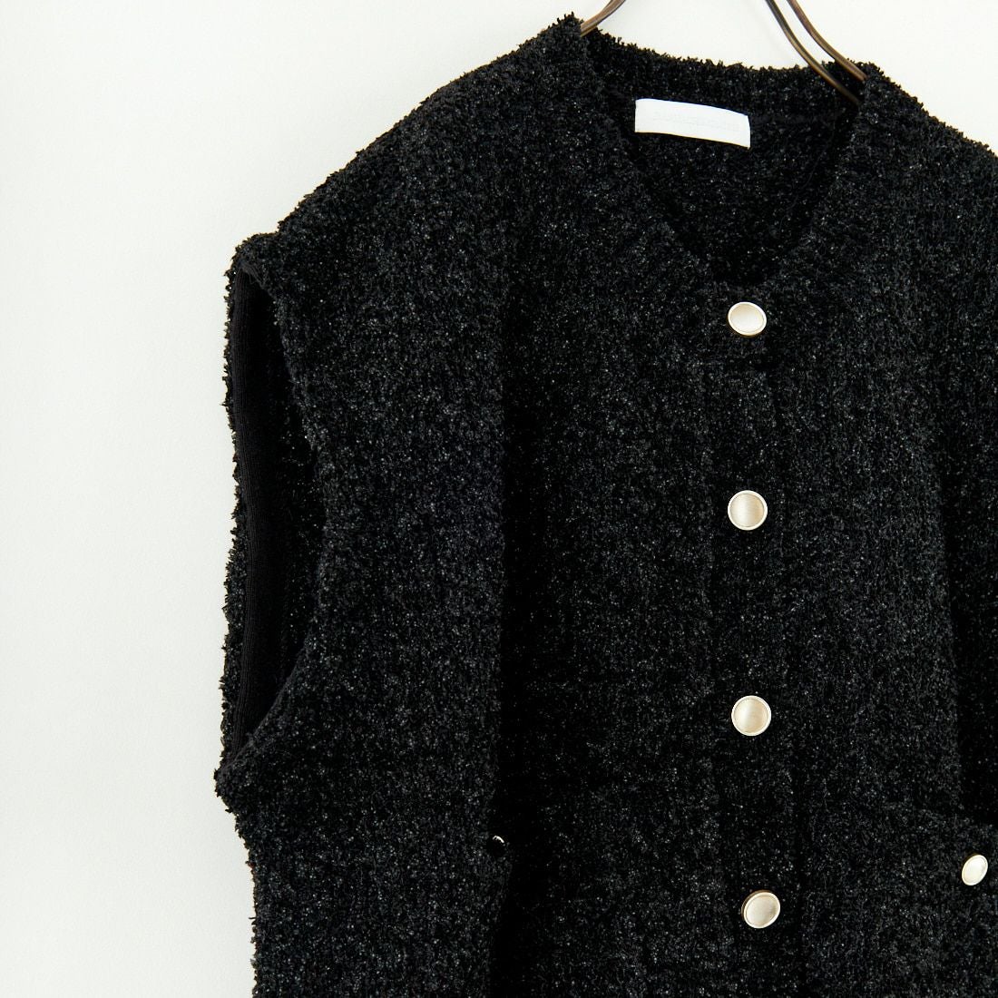 Jeans Factory Clothes [ジーンズファクトリークローズ] 7Gファンシーギマベスト [11254803] ﾌﾞﾗｯｸ