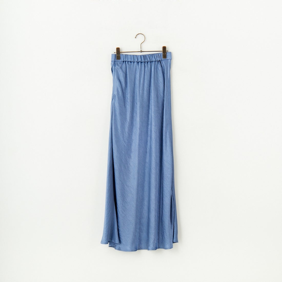 Jeans Factory Clothes [ジーンズファクトリークローズ] メロンヴィンテージサテンスカート [21254053] 070 ﾌﾞﾙｰ
