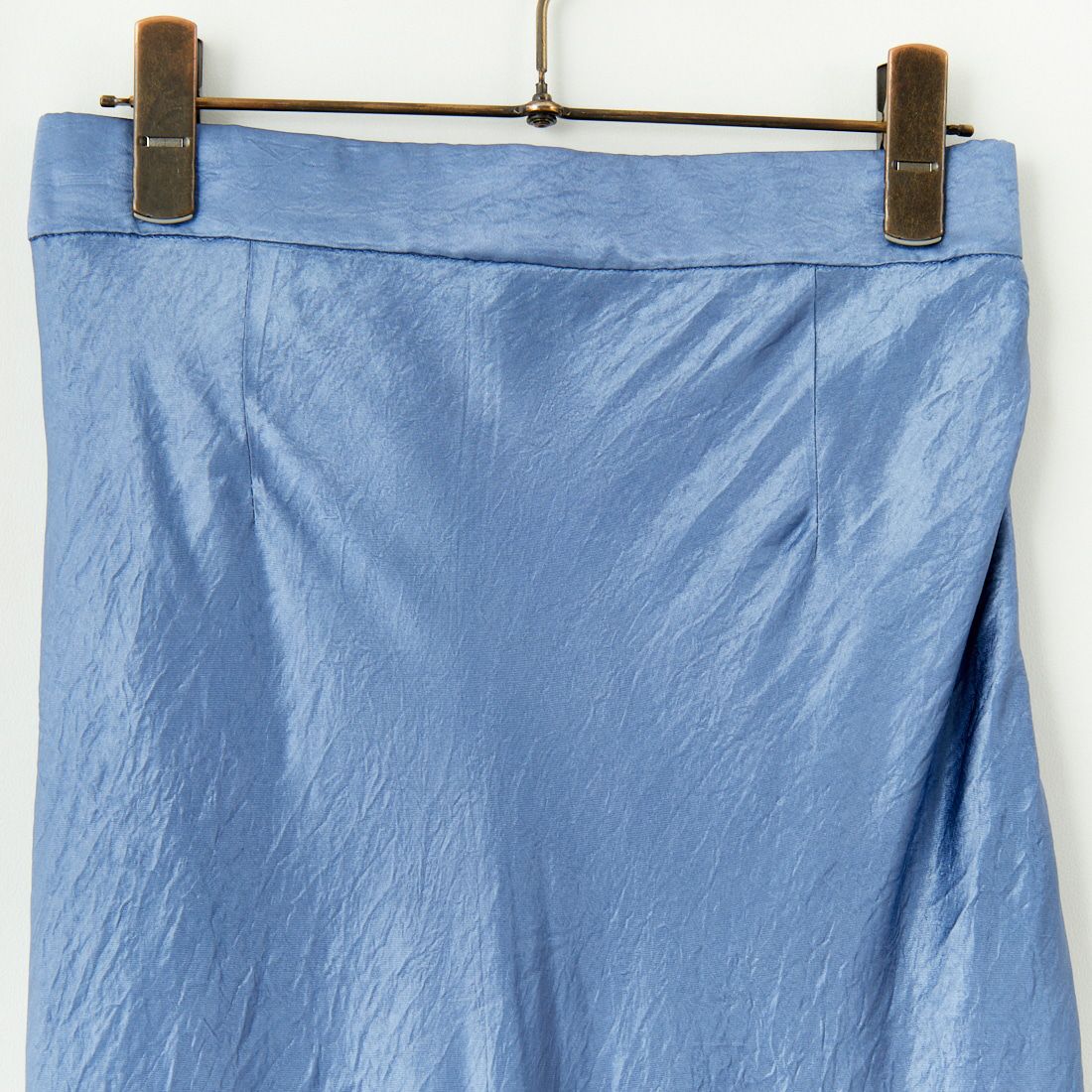 Jeans Factory Clothes [ジーンズファクトリークローズ] メロンヴィンテージサテンスカート [21254053] 070 ﾌﾞﾙｰ