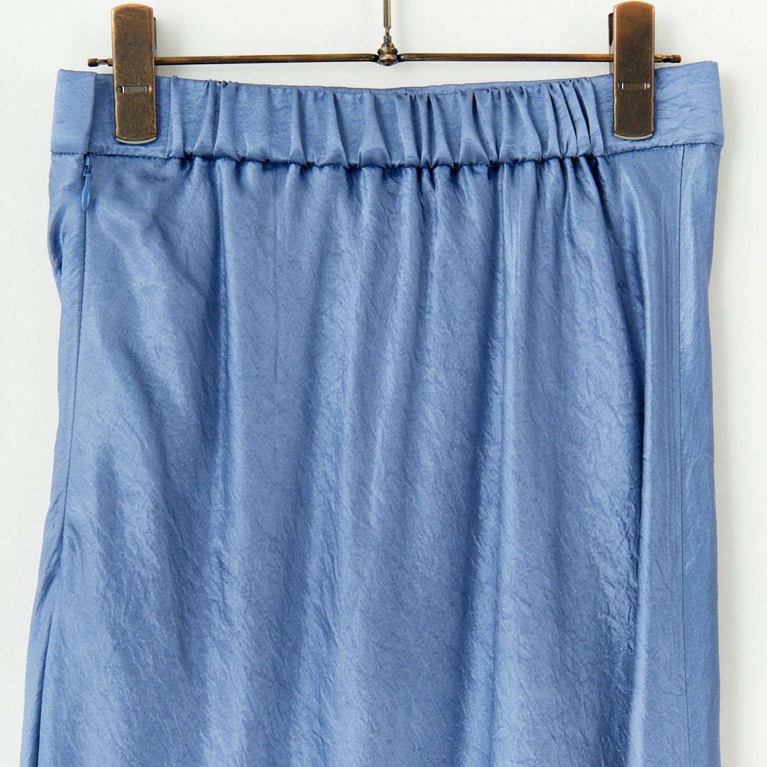 Jeans Factory Clothes [ジーンズファクトリークローズ] メロンヴィンテージサテンスカート [21254053] 070 ﾌﾞﾙｰ