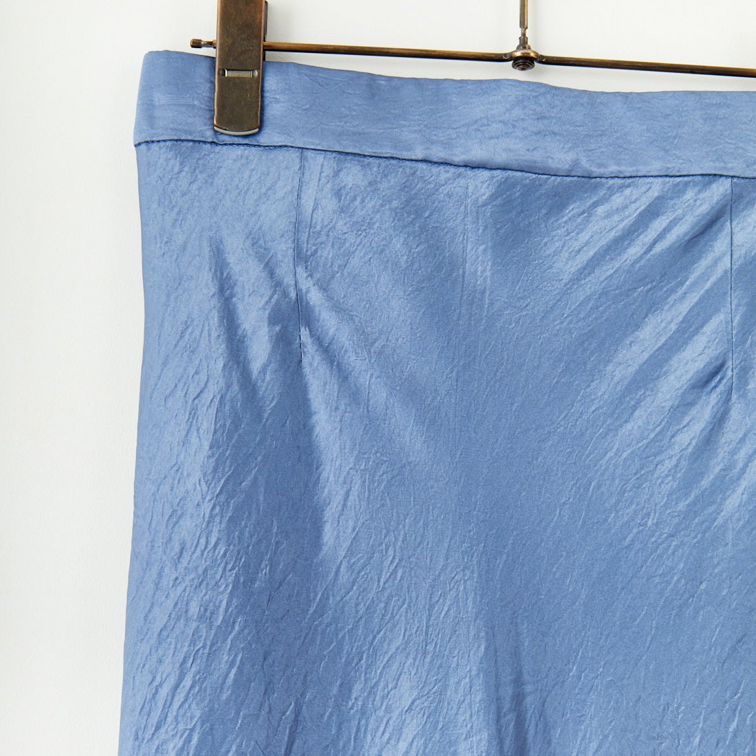 Jeans Factory Clothes [ジーンズファクトリークローズ] メロンヴィンテージサテンスカート [21254053] 070 ﾌﾞﾙｰ