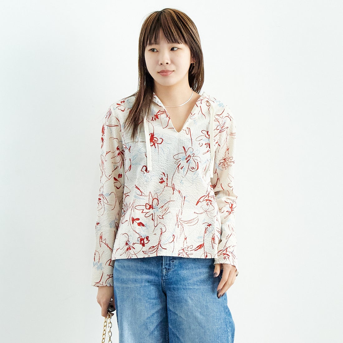 WHITE&&モデル身長：167cm 着用サイズ：F&&