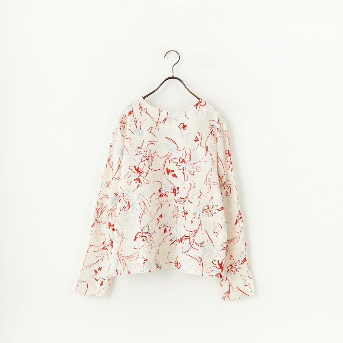 MEYAME [メヤメ] コットンプリントブラウス [MEY-2017] WHITE