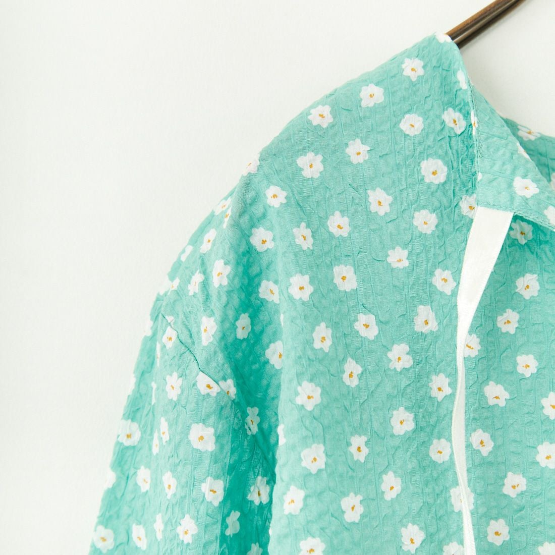 MEYAME [メヤメ] コットンプリントブラウス [MEY-2017] GREEN