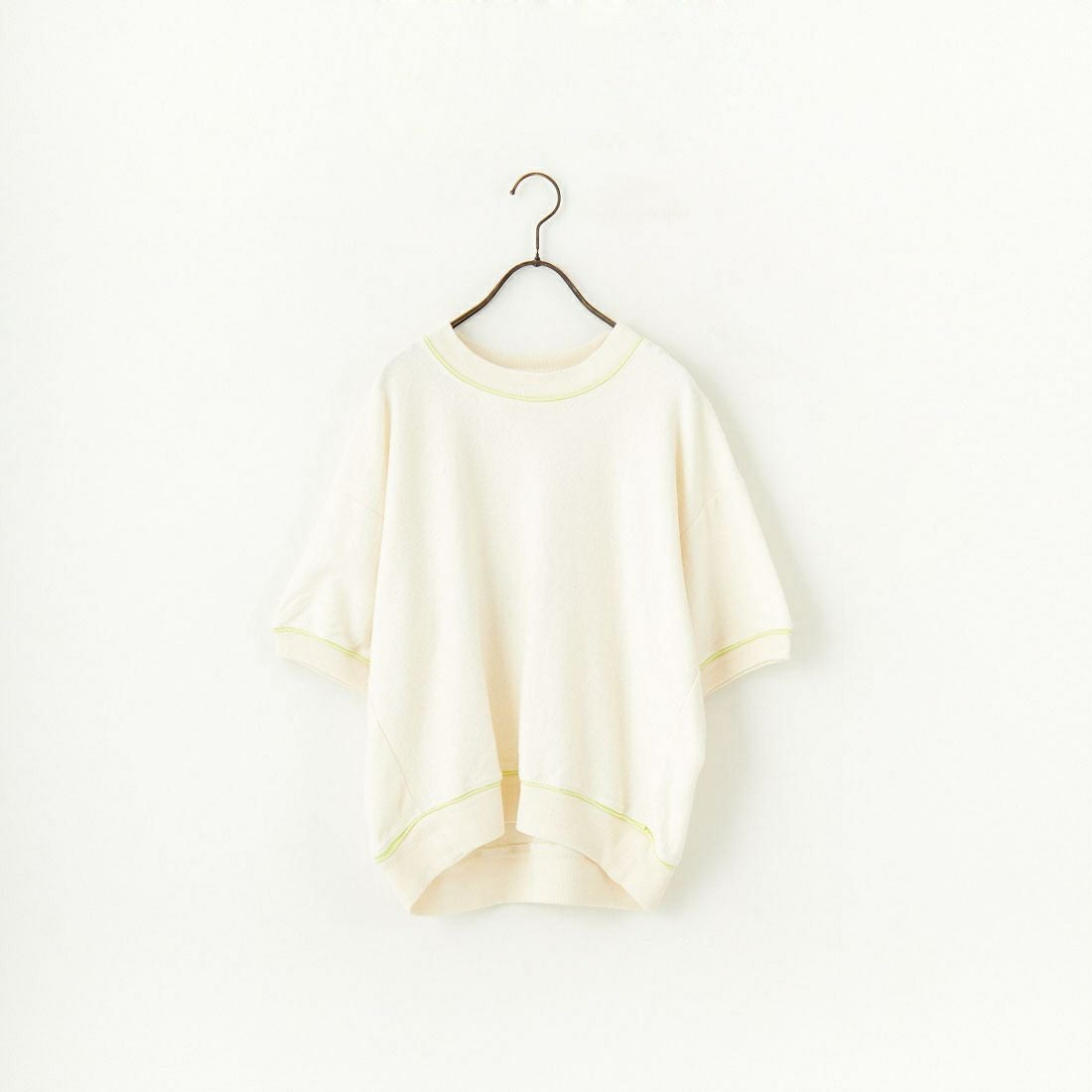 UNFIL [アンフィル] コットンリネンパイルジャージー ニットスウェットシャツ [WVSP-UW127] IVORY