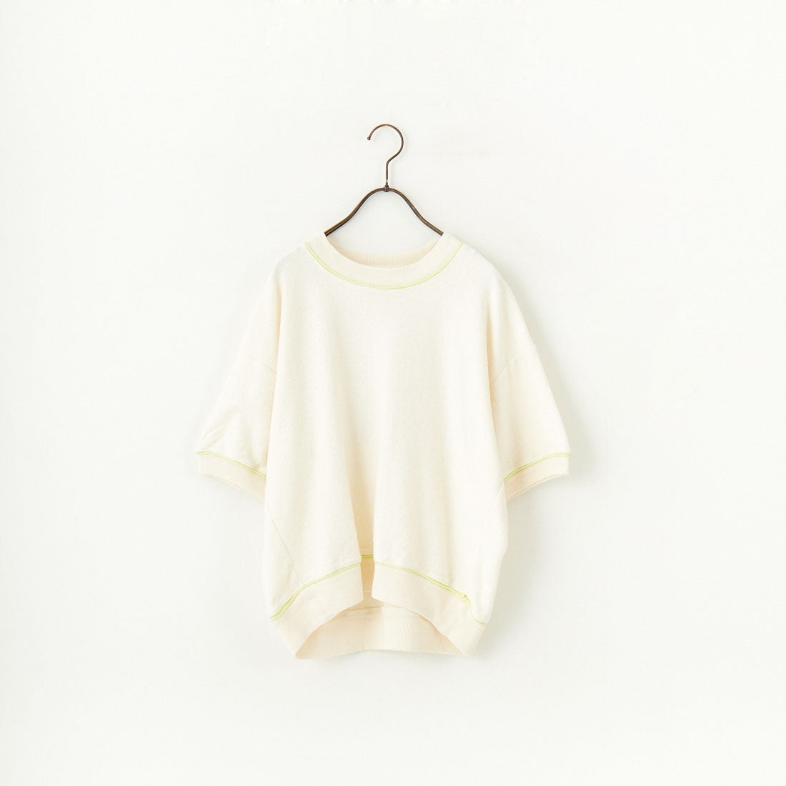 UNFIL [アンフィル] コットンリネンパイルジャージー ニットスウェットシャツ [WVSP-UW127] IVORY