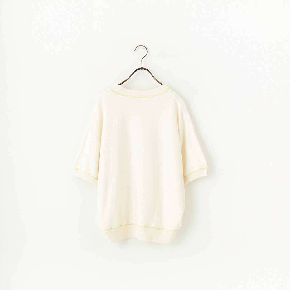 UNFIL [アンフィル] コットンリネンパイルジャージー ニットスウェットシャツ [WVSP-UW127] IVORY