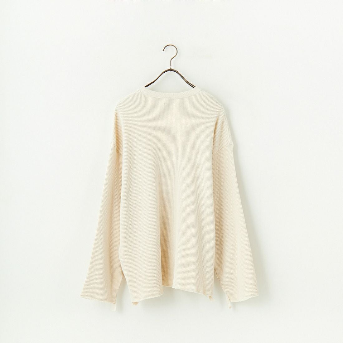 Name. [ネーム] ワッフルテープド ルーズスリーブTシャツ [NMCU-028] NATURAL