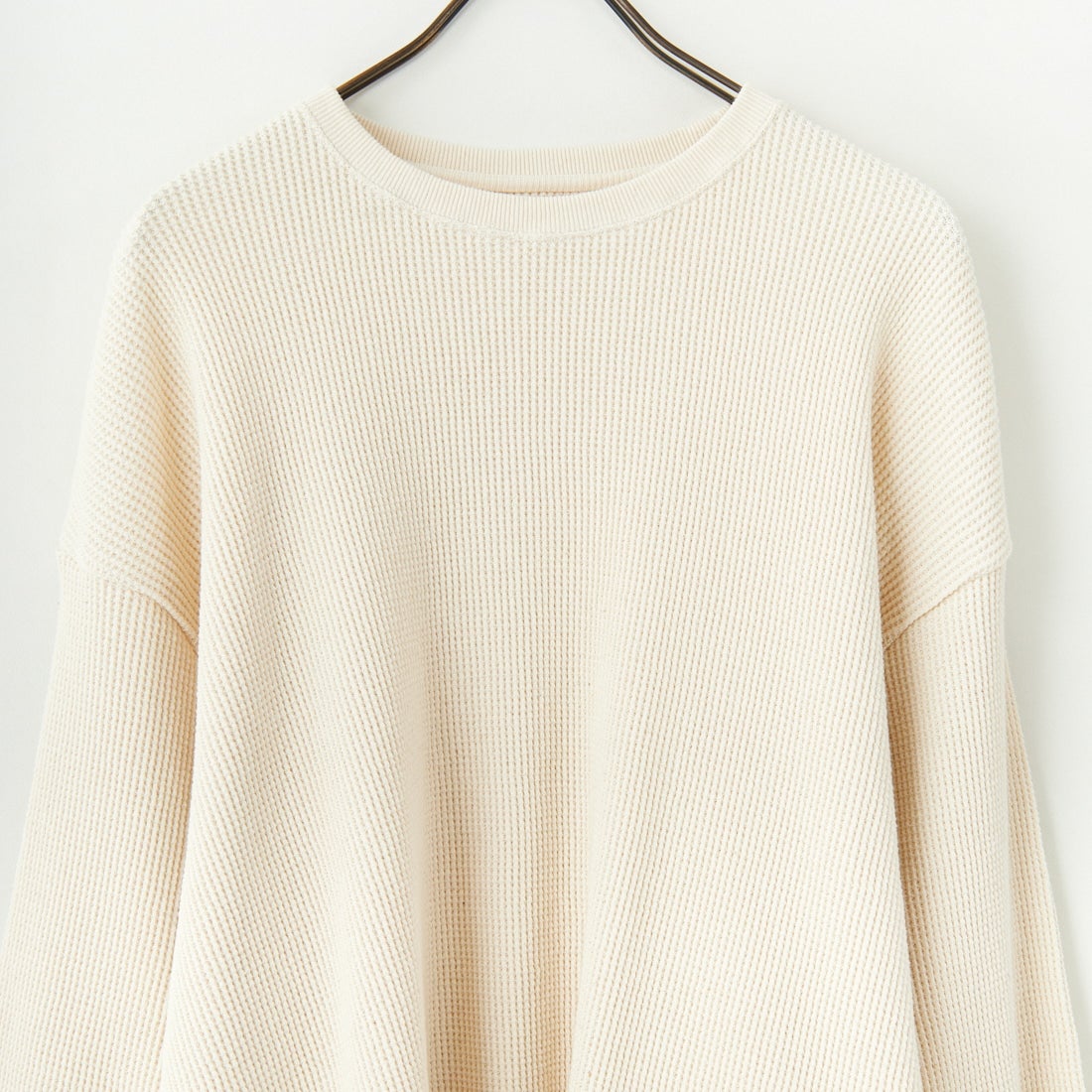 Name. [ネーム] ワッフルテープド ルーズスリーブTシャツ [NMCU-028] NATURAL