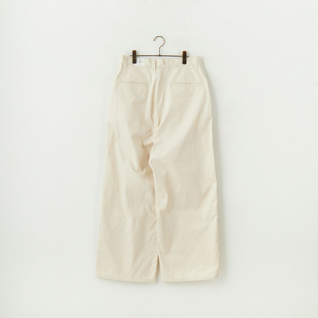 Name. [ネーム] ギザコットンギャバジン ベンチレーションレイヤードパンツ [NMPT-030] IVORY