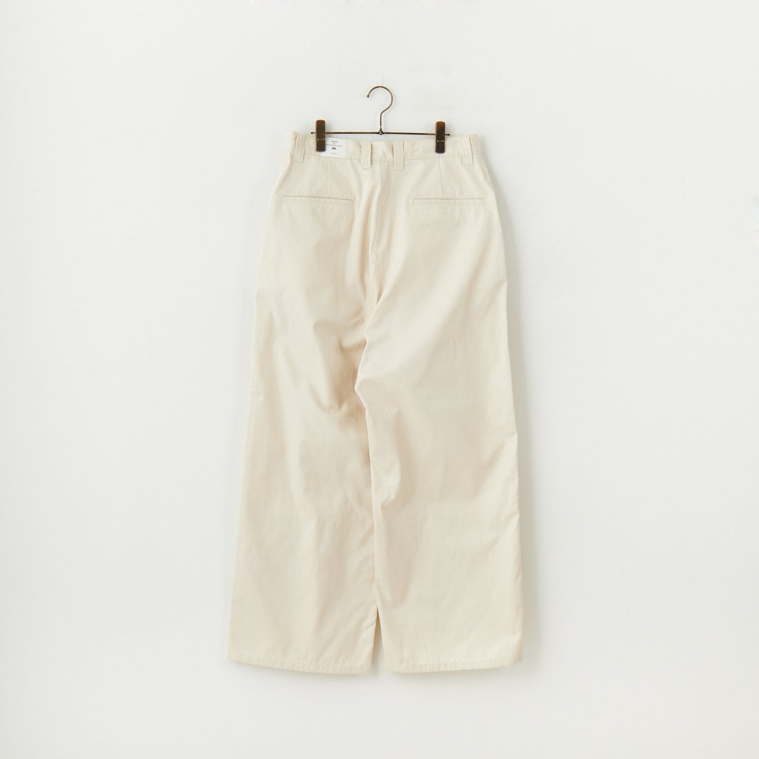 Name. [ネーム] ギザコットンギャバジン ベンチレーションレイヤードパンツ [NMPT-030] IVORY