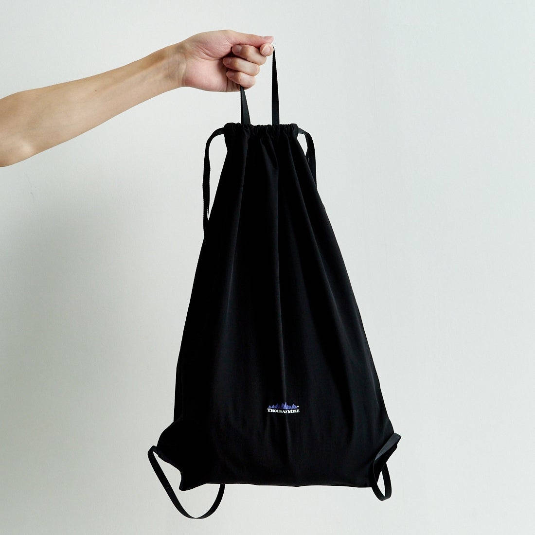 THOUSAND MILE [サウザンド マイル] ショートスリーブTシャツ&パンツ 3Pセットアップ [TM251NP00011] BLACK &&モデル身長：179cm 着用サイズ：XL&&