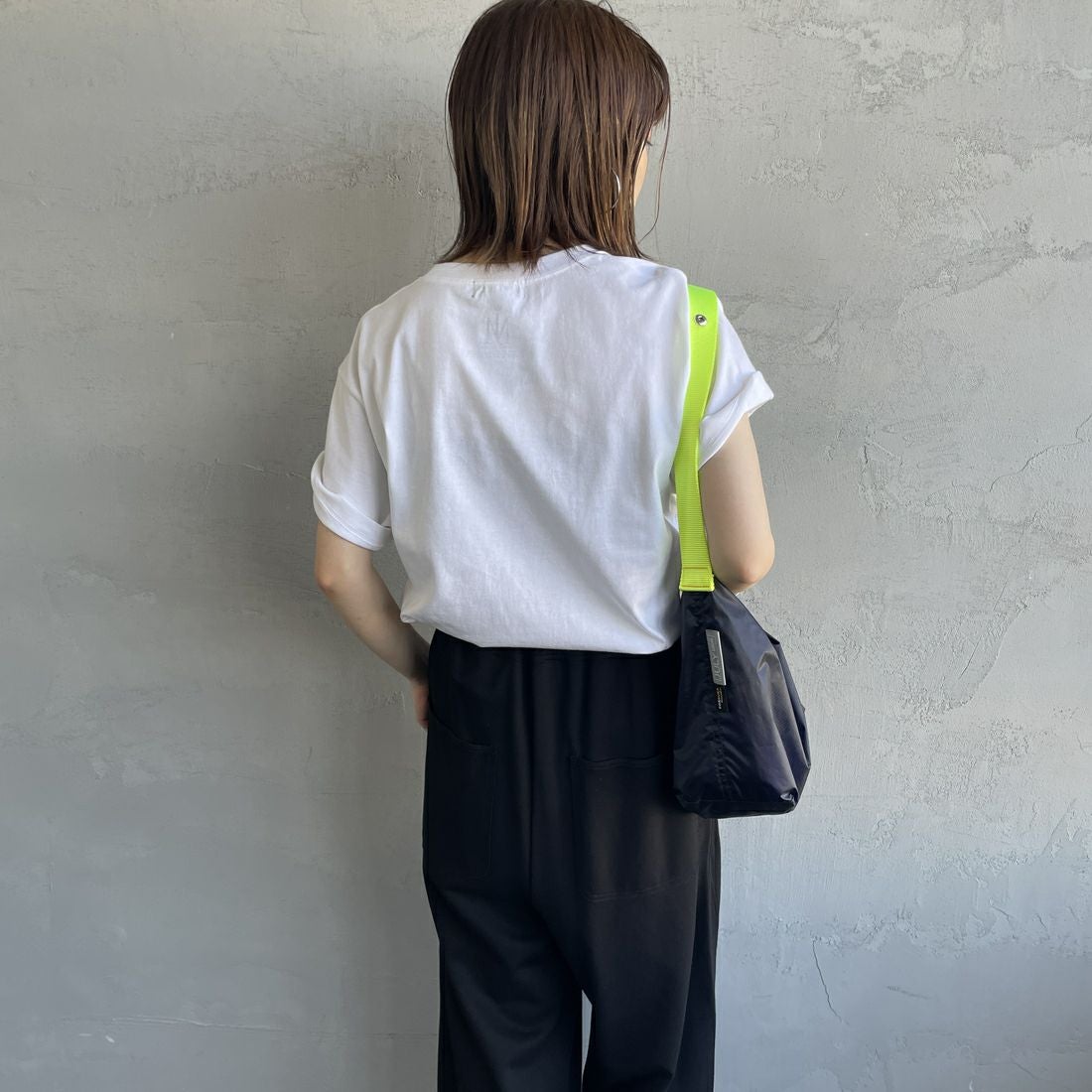 GOOD ROCK SPEED [グッドロックスピード] MICHAEL JACKSON PHOTO T-SHIRT by GOOD ROCK SPEED [25MJK002W] WHITE &&モデル身長：158cm 着用サイズ：F&&